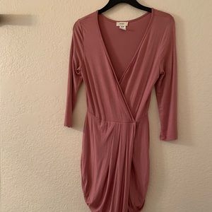 Pink maxi medium length dress